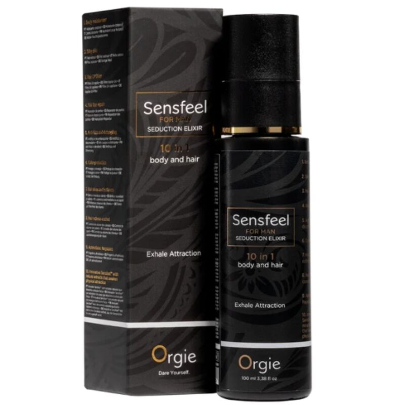 ORGIE - SENSFEEL FOR MAN SEDUCTION ELIXIR 10 IN 1 BODY AND HAIR 100 ML - Imagen 4