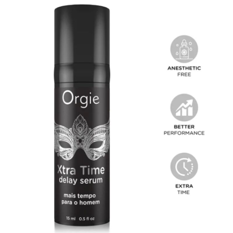 ORGIE - XTRA TIME SILICONE DELAY SERUM ANESTHETIC FREE 15 ML