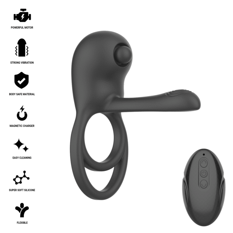 INTENSE - SPIKE REMOTE CONTROL VIBRATING PENIS RING - Imagen 2