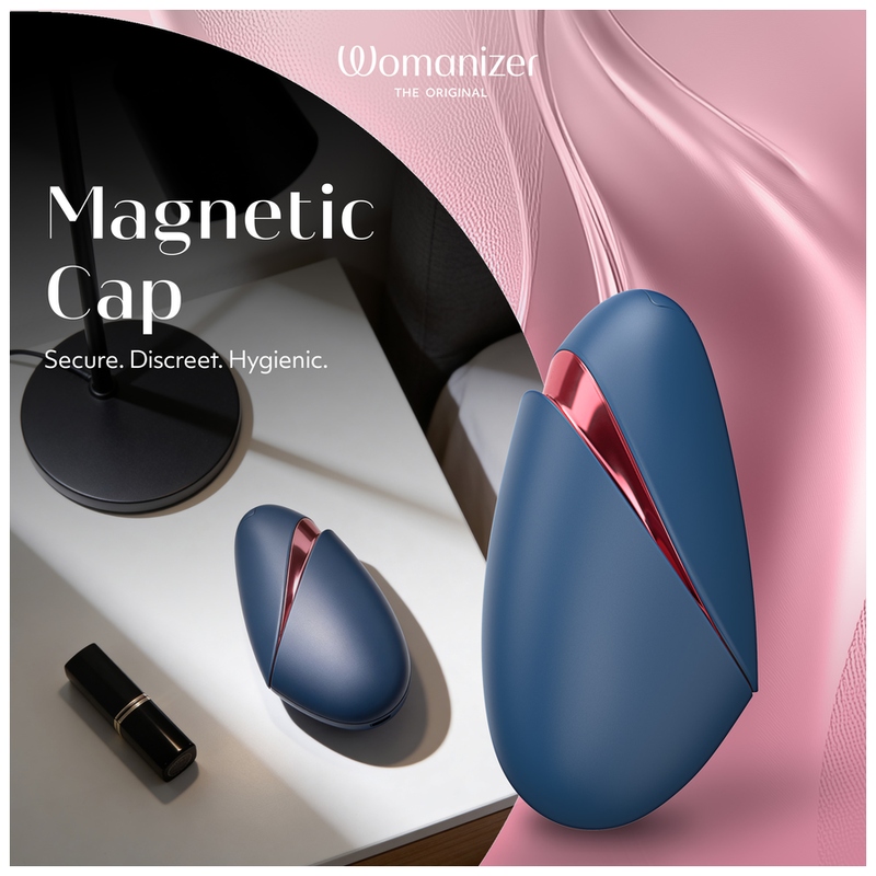 WOMANIZER - NEXT LIBERTY 3D PLEASURE AIR CLITORAL STIMULATOR BLUE/RED - Imagen 5