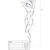 PASSION - WOMAN BS034 BODYSTOCKING ROJO TALLA ÚNICA - Imagen 2