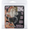 SEVEN CREATIONS - ANILLO VIBRADOR DE SILICONA TRANSPARENTE - Imagen 2