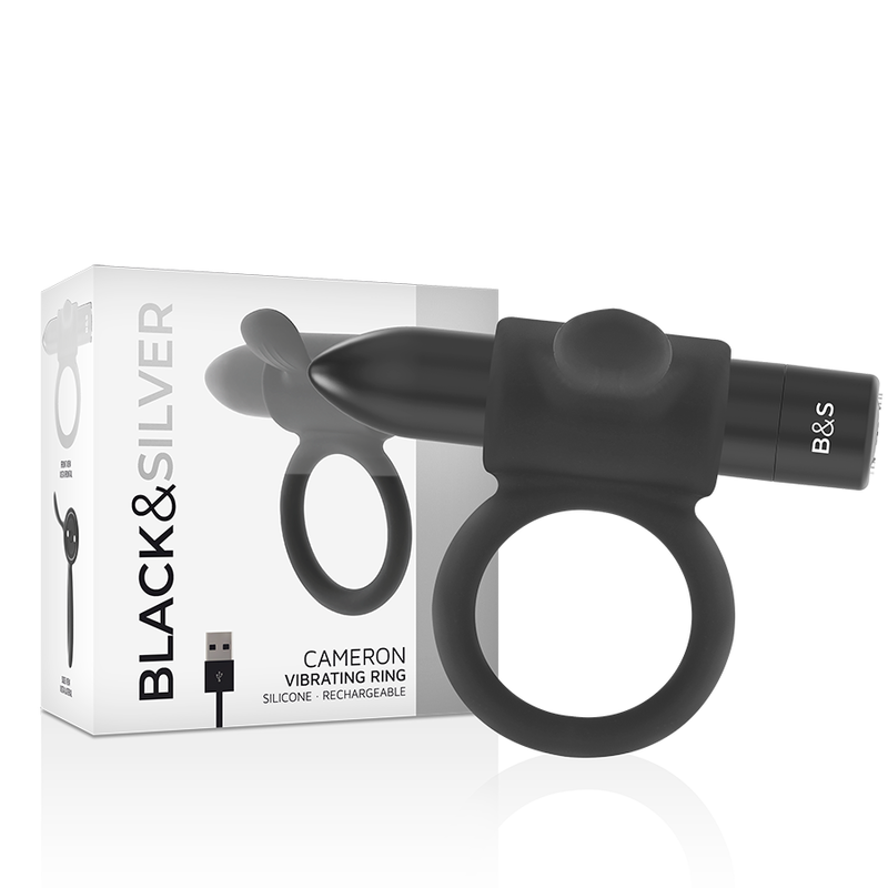 BLACKSILVER - CAMERON BLACK RECHARGEABLE RING - Imagen 2
